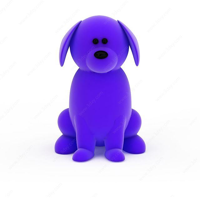 儿童玩具狗3D模型