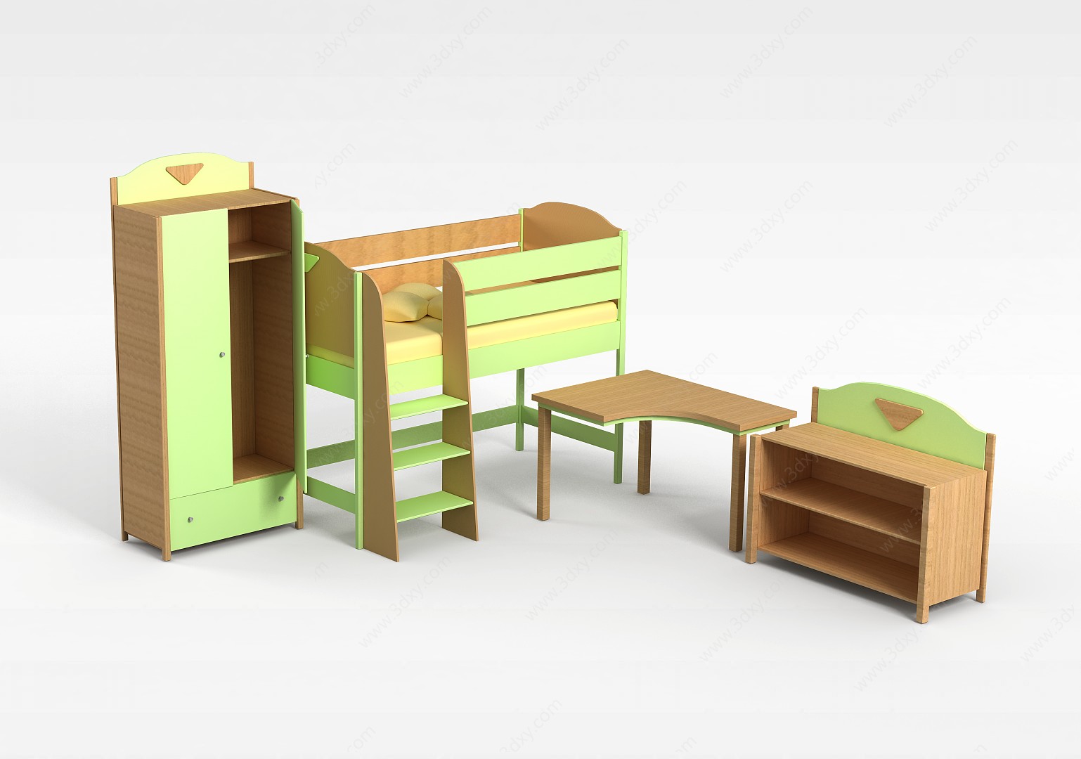 儿童家具组合3D模型