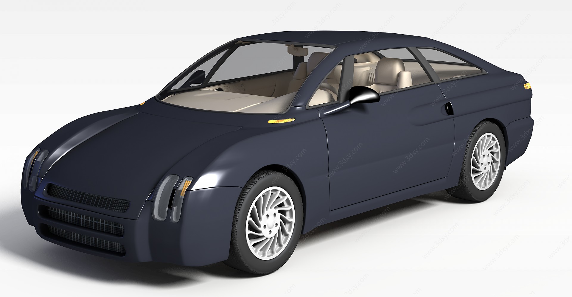 微型轿车3D模型