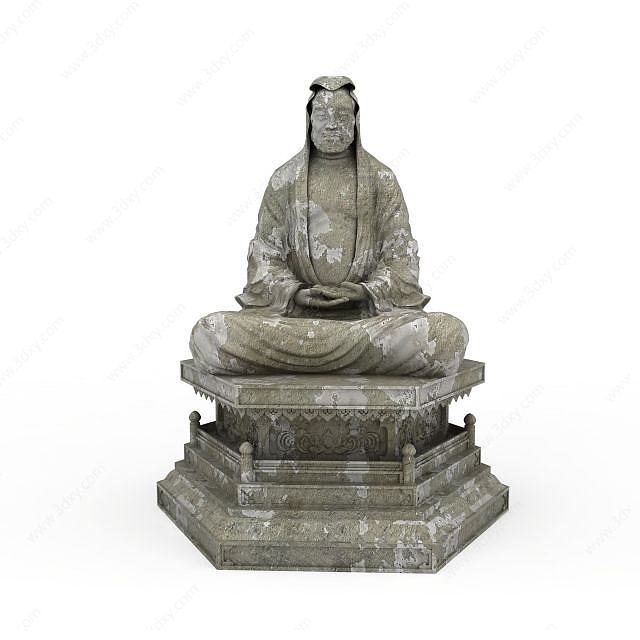 仿古佛教艺术品3D模型