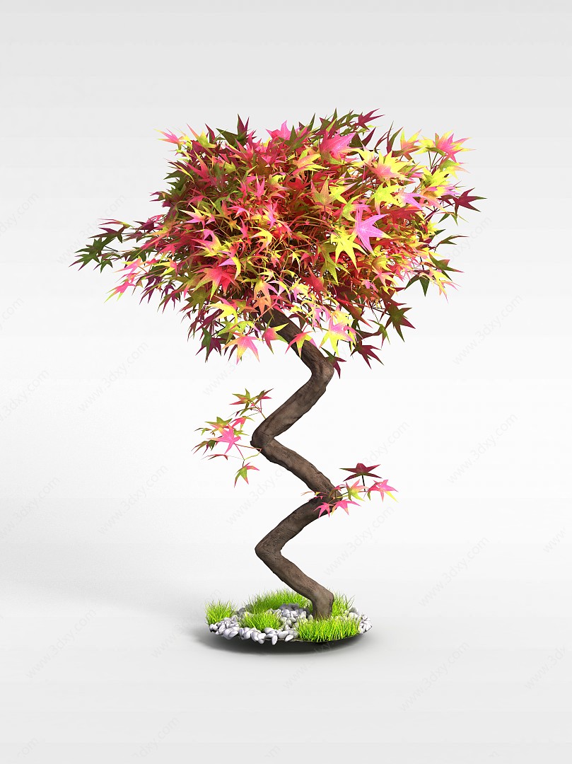 动漫树3D模型