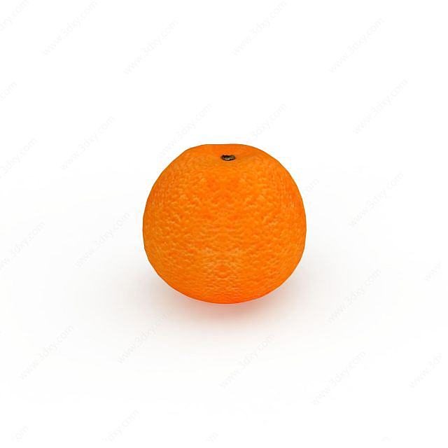 水果橙子3D模型