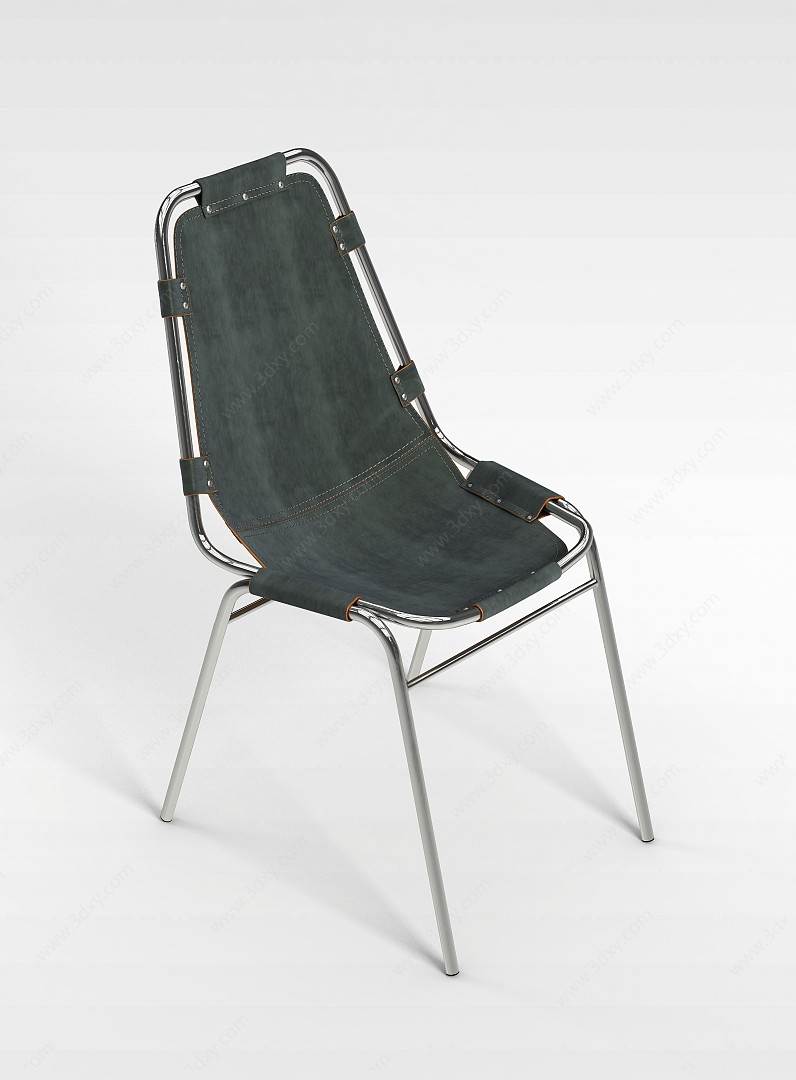 不锈钢椅子3D模型