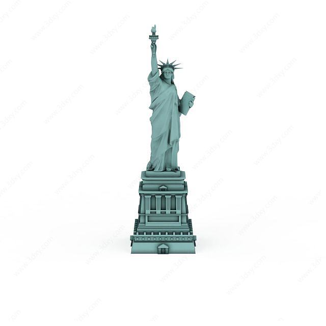 自由女神雕像3D模型