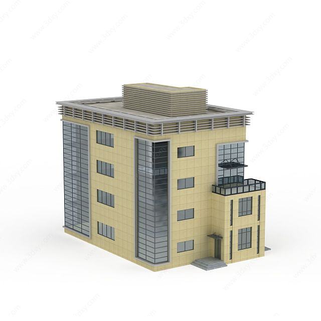 办公楼配楼3D模型
