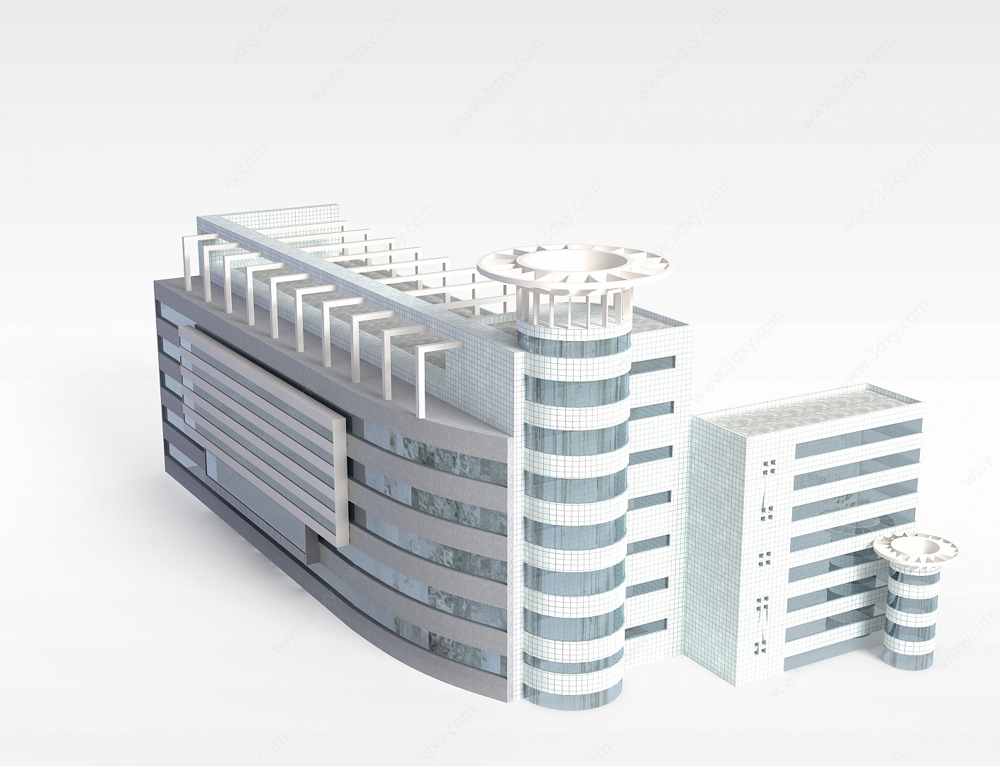 商业建筑配楼3D模型