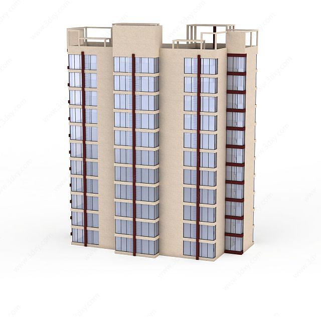 住宅楼高层建筑3D模型