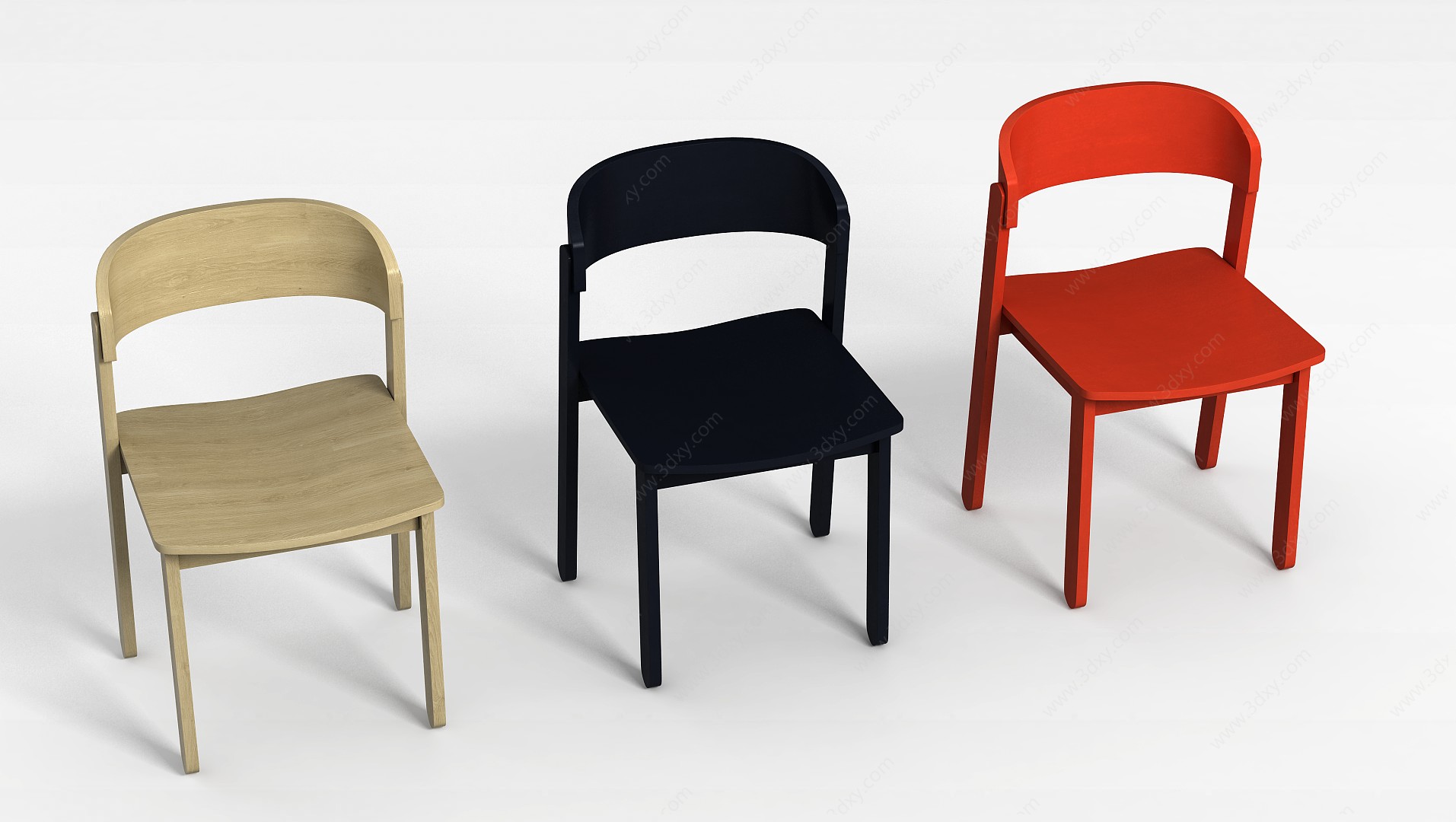 现代简易座椅3D模型