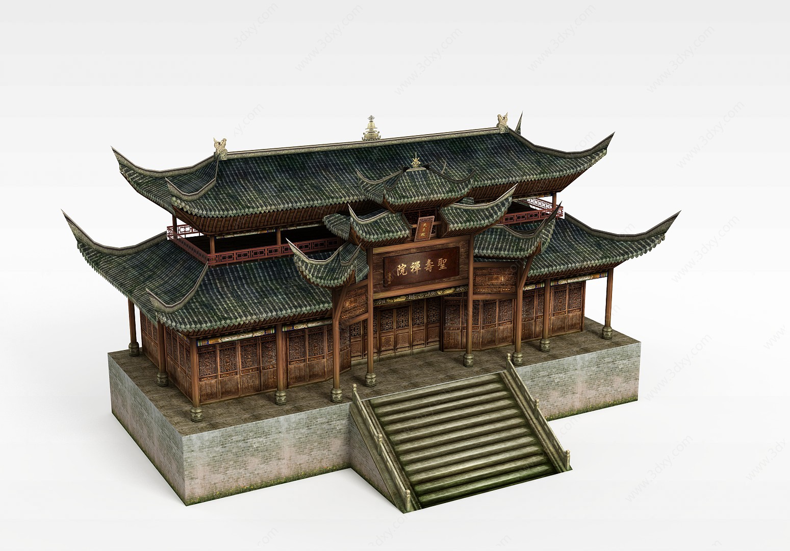 古代建筑楼阁3D模型