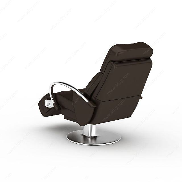 皮艺休闲躺椅3D模型
