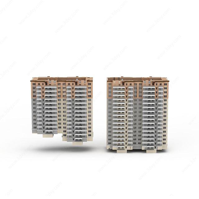 高楼建筑3D模型