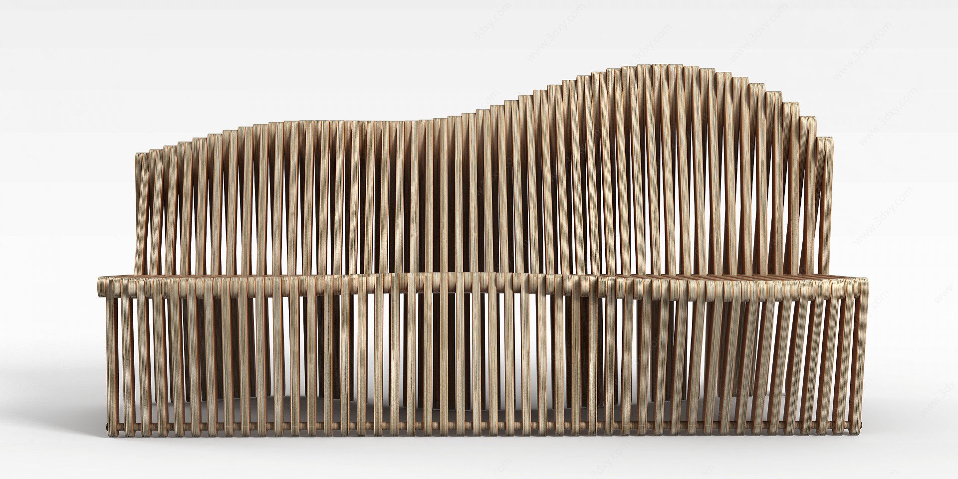 艺术长椅3D模型