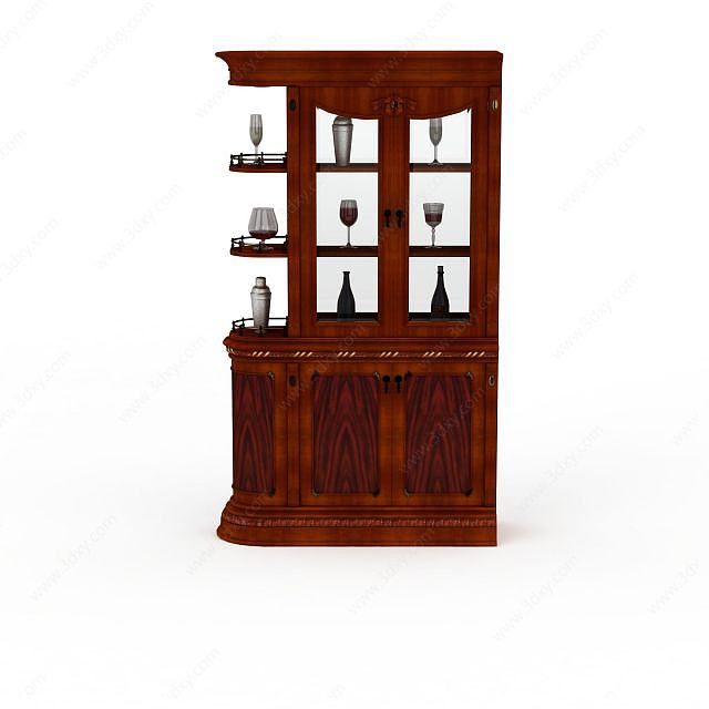 红酒柜3D模型