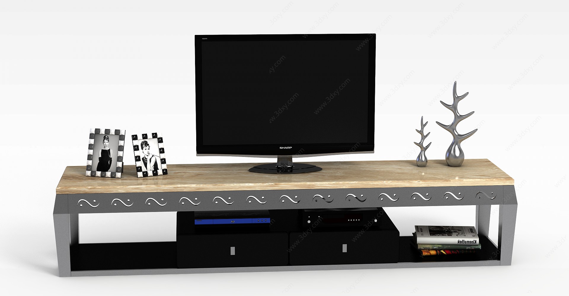 欧式电视柜3D模型