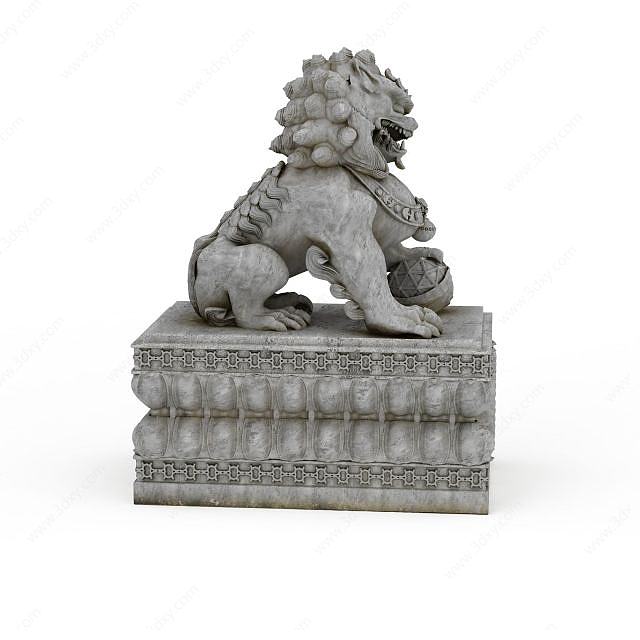 石狮子3D模型