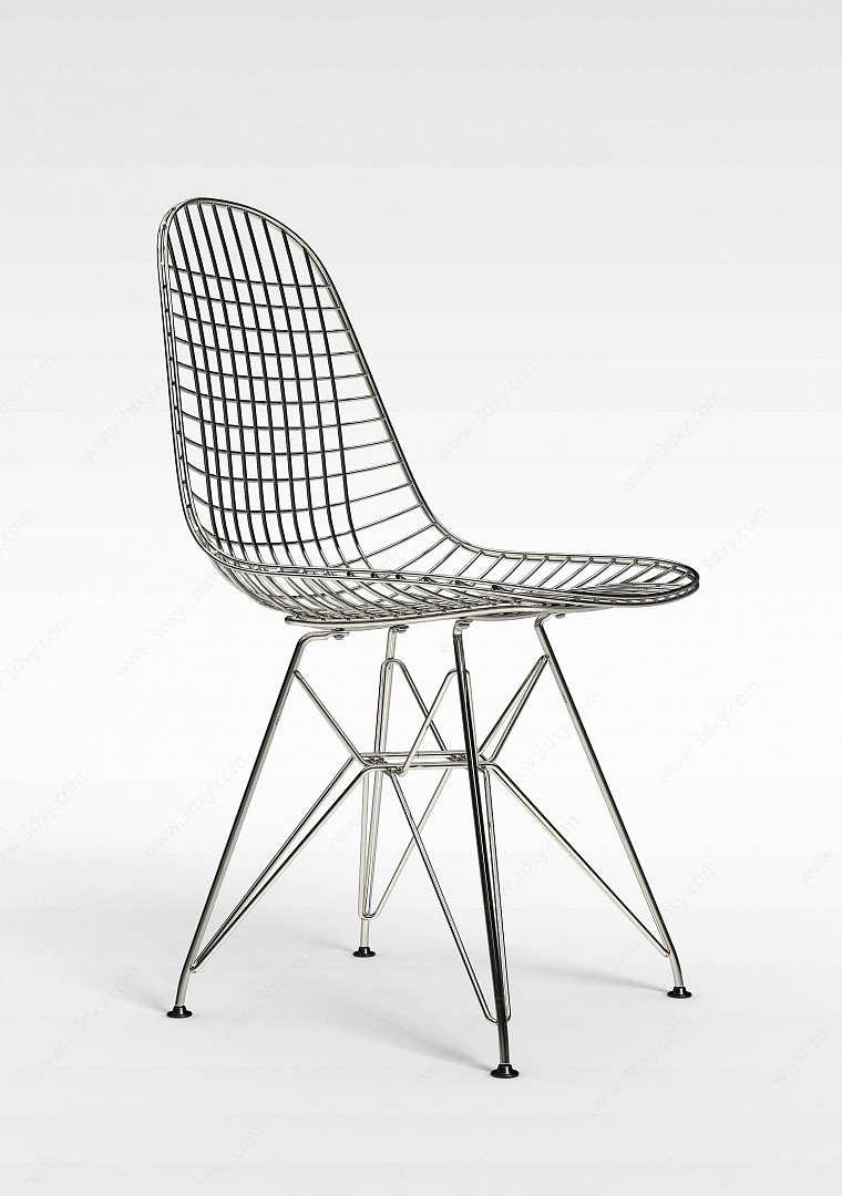 铁艺椅子3D模型