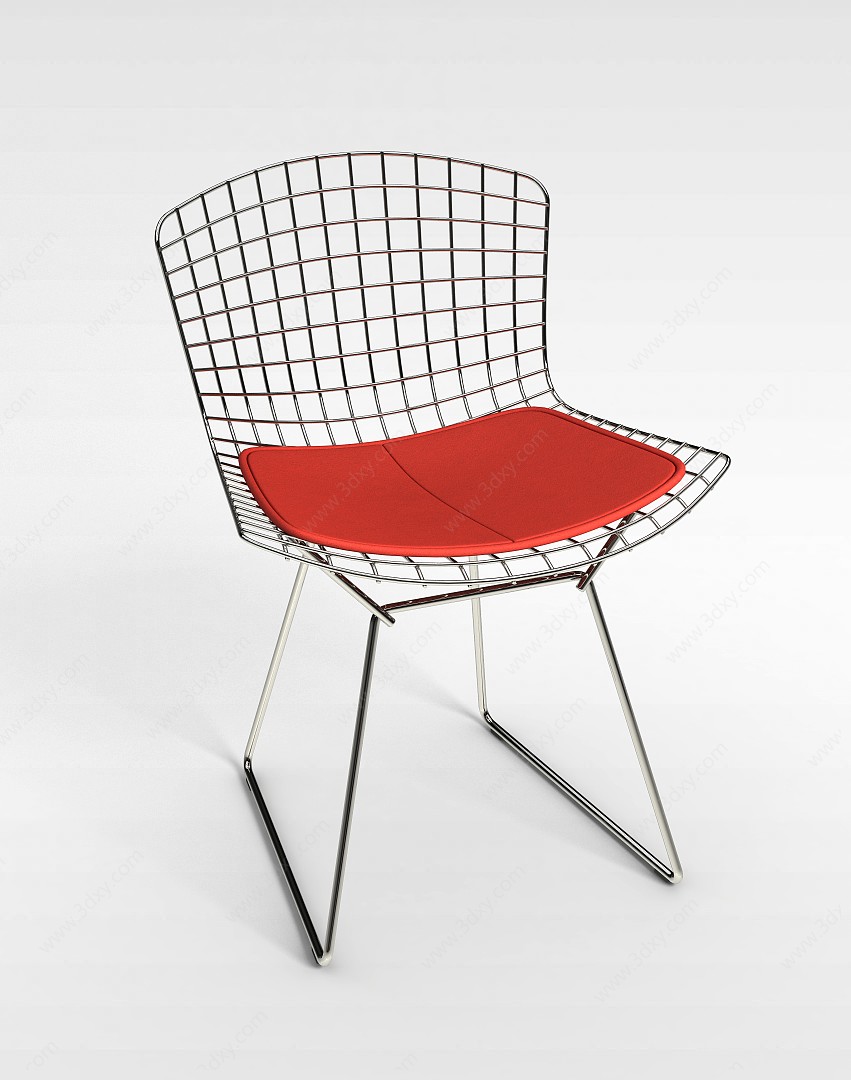 现代休息椅3D模型