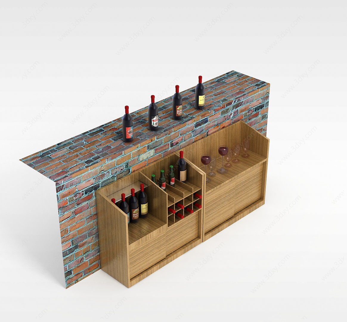 酒柜3D模型