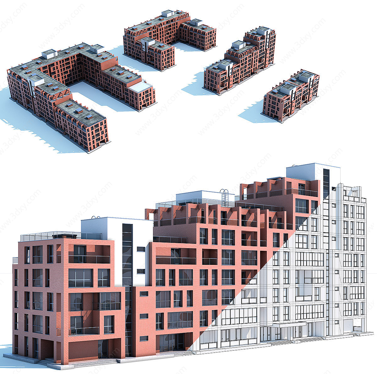 建筑配楼3D模型