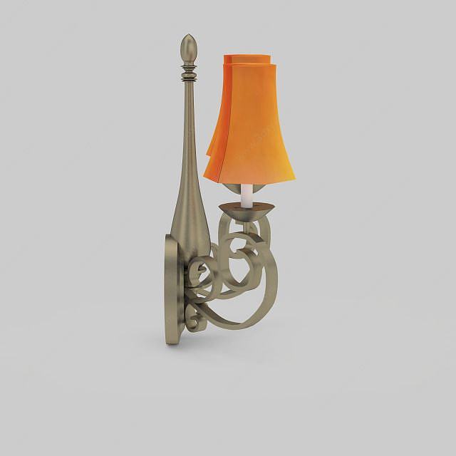客厅欧式壁灯3D模型