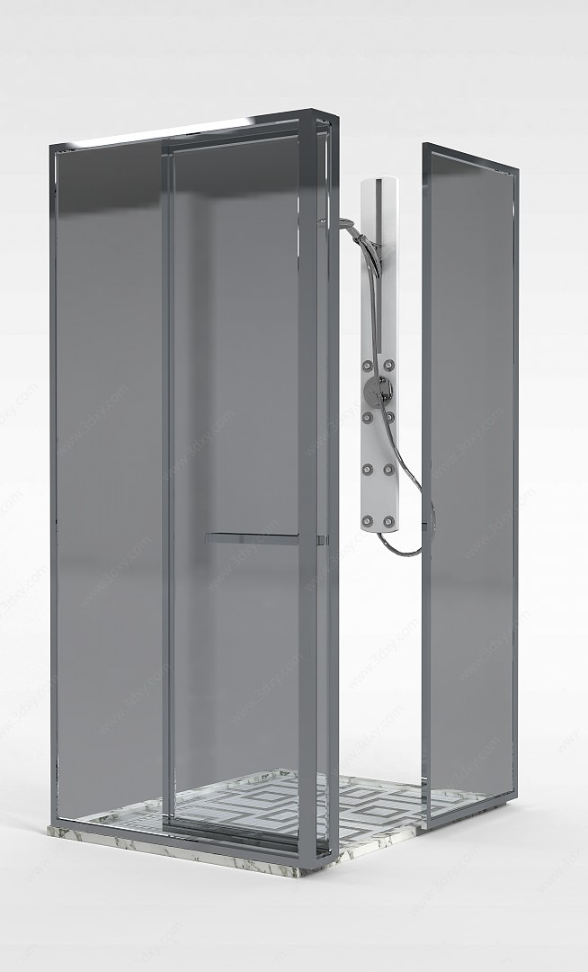 淋浴房隔断3D模型