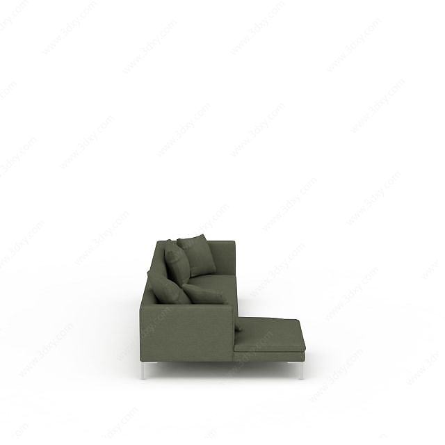 布艺多人沙发3D模型