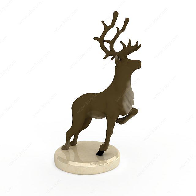 装饰鹿3D模型