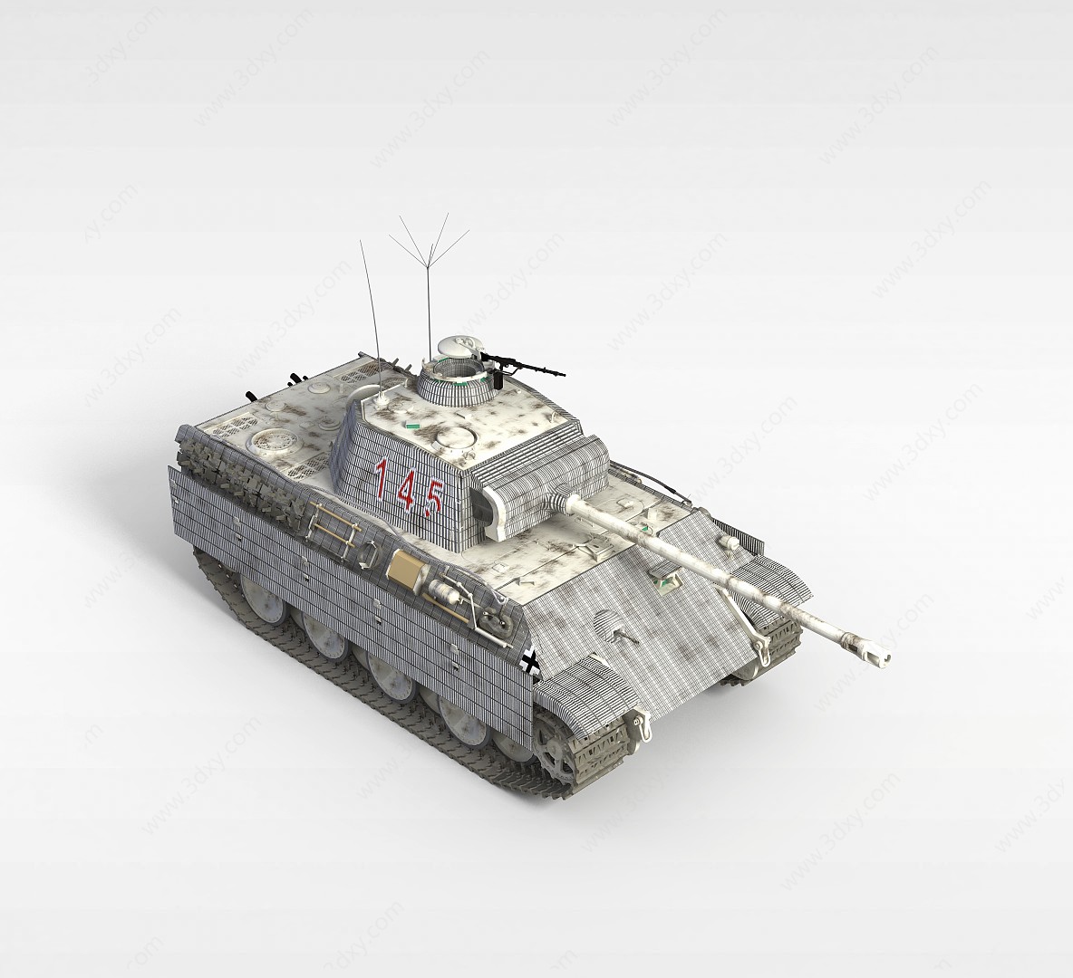 军事用车3D模型