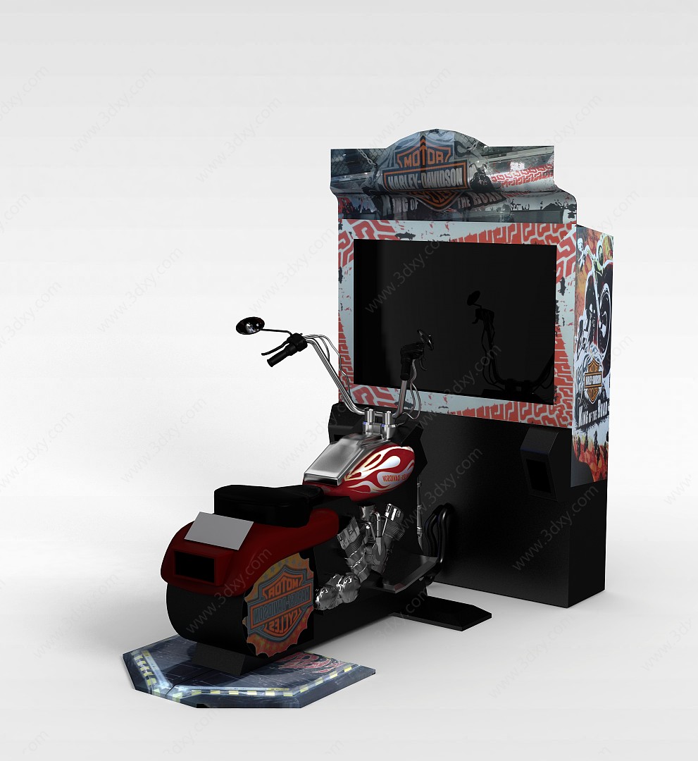 电玩城塞车3D模型