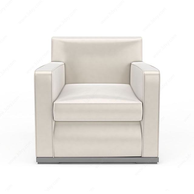 现代简约风格单人椅子3D模型