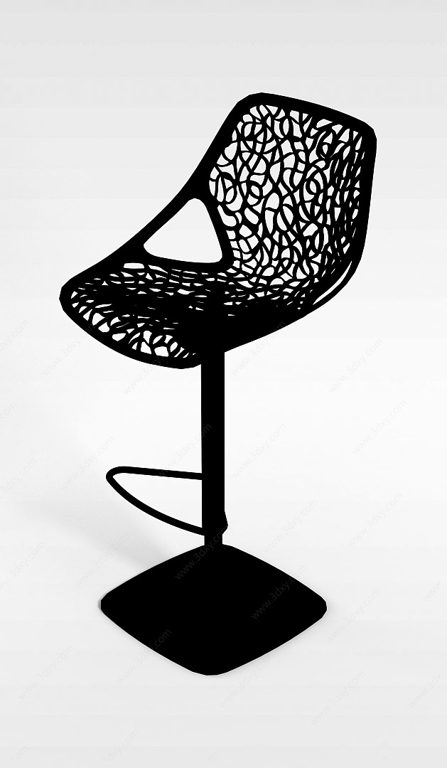 现代镂空座椅3D模型