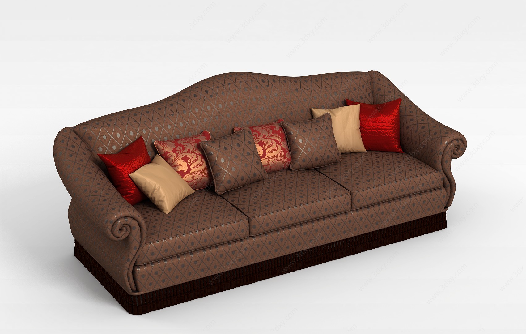 客厅多人沙发3D模型