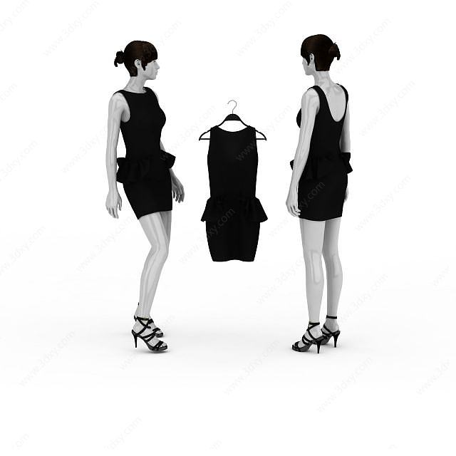 商场服饰模特3D模型
