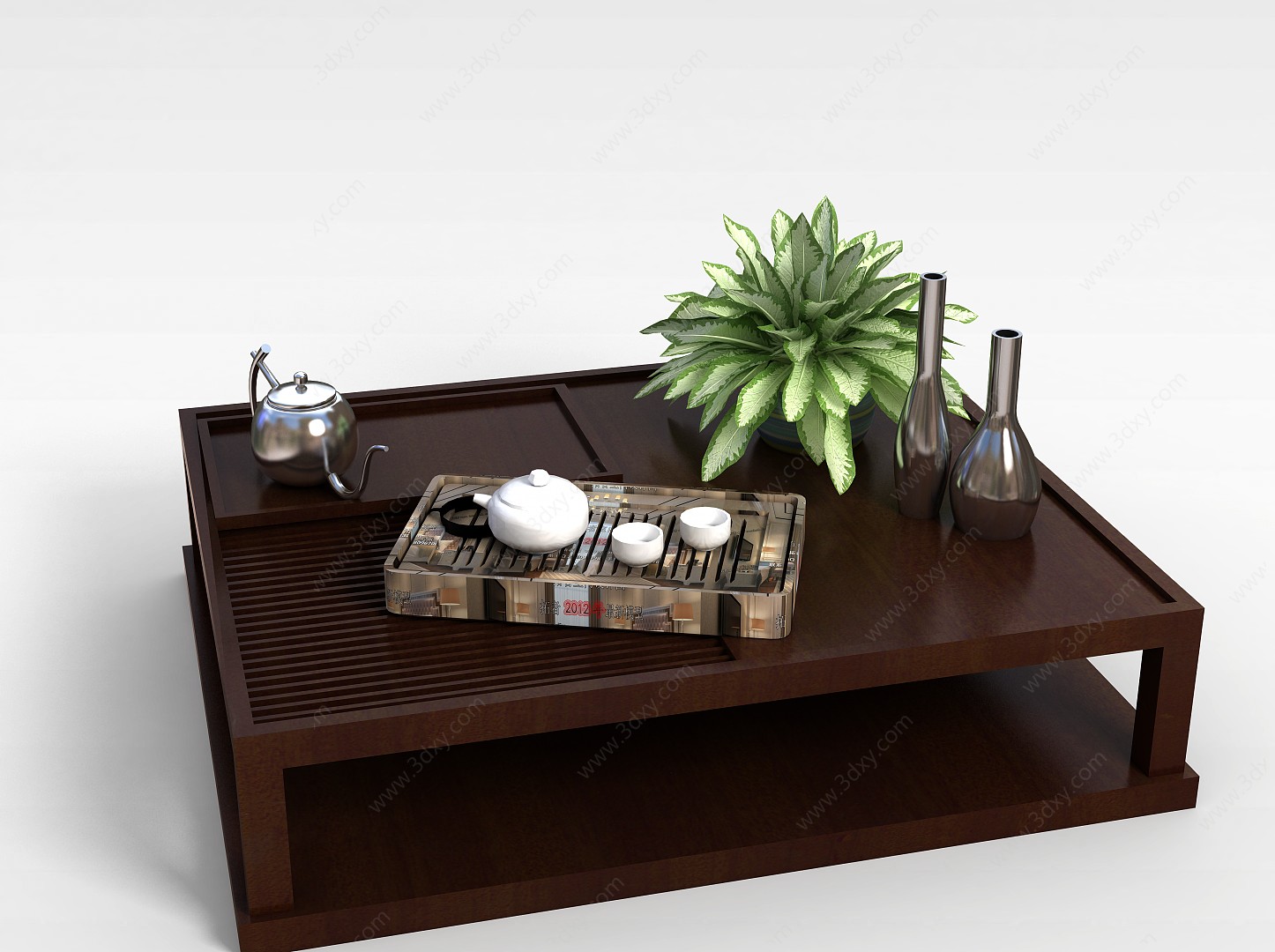 茶具组合3D模型