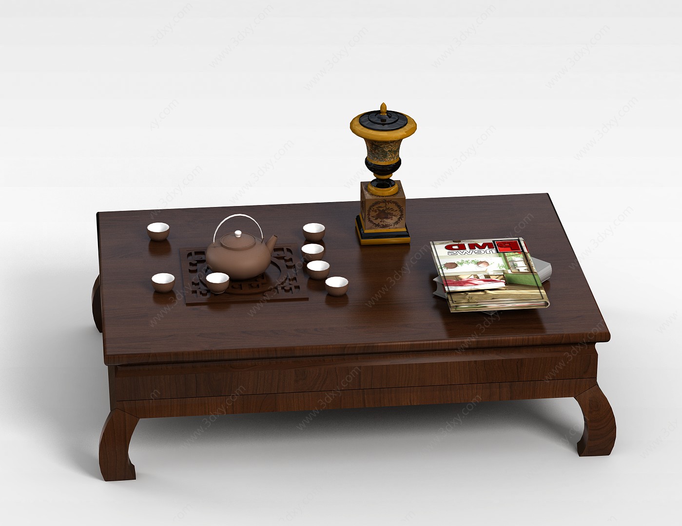 茶道茶桌3D模型