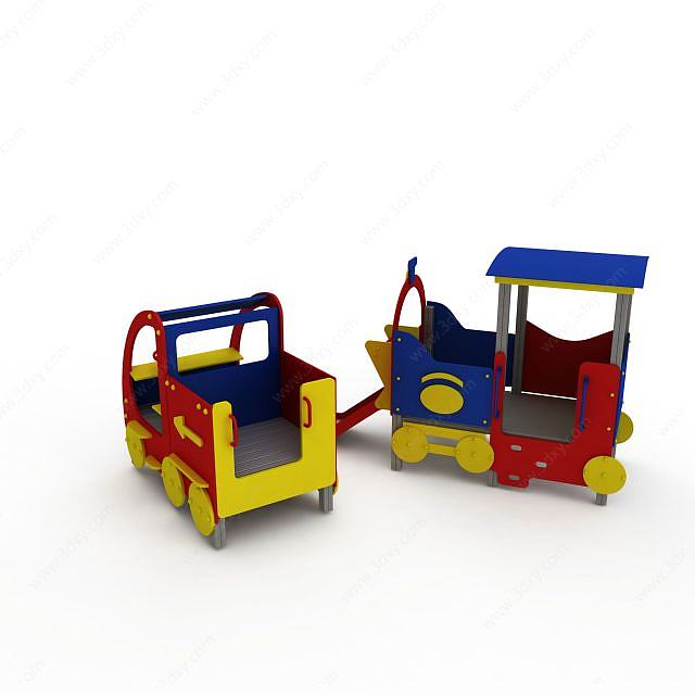 游乐园小火车3D模型