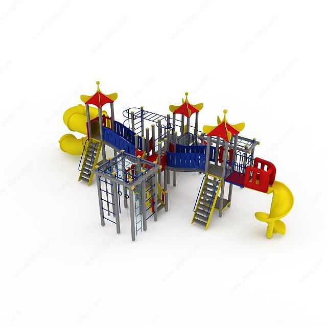 大型儿童游乐园3D模型