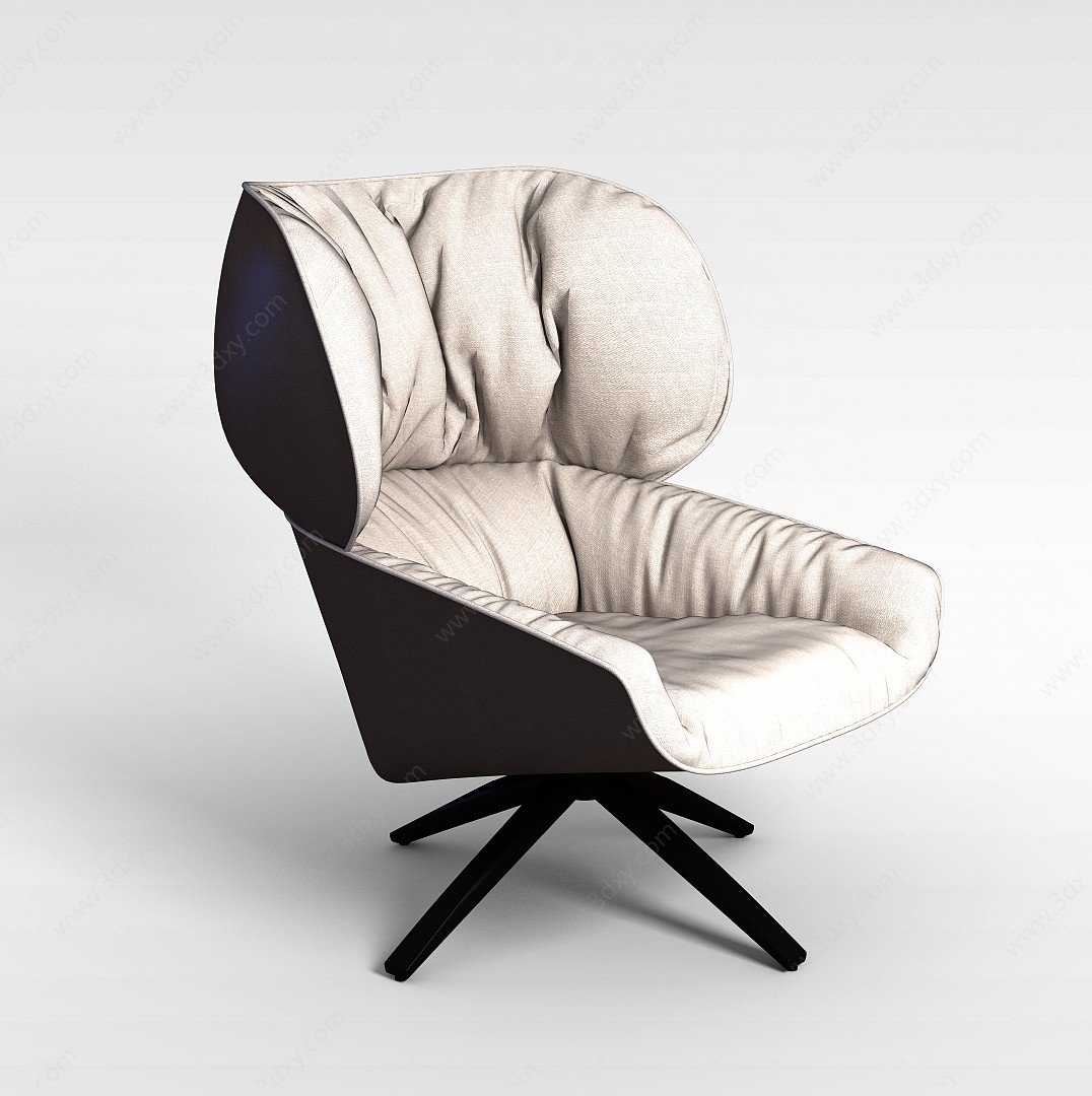 沙发转椅3D模型