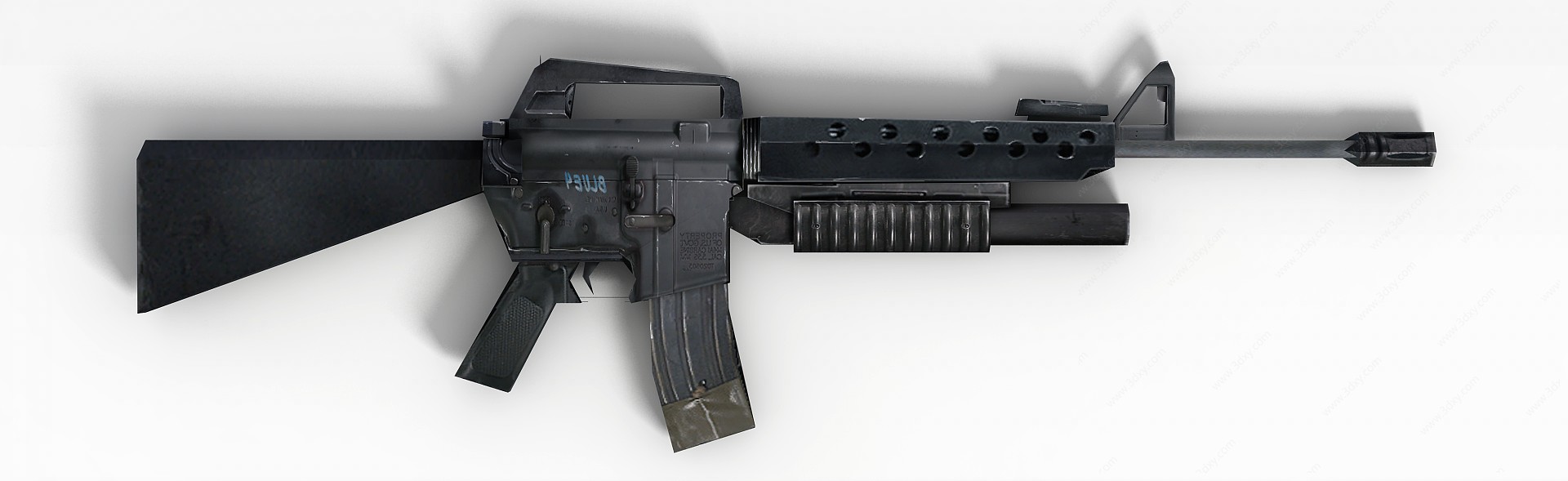军事装备冲锋枪3D模型