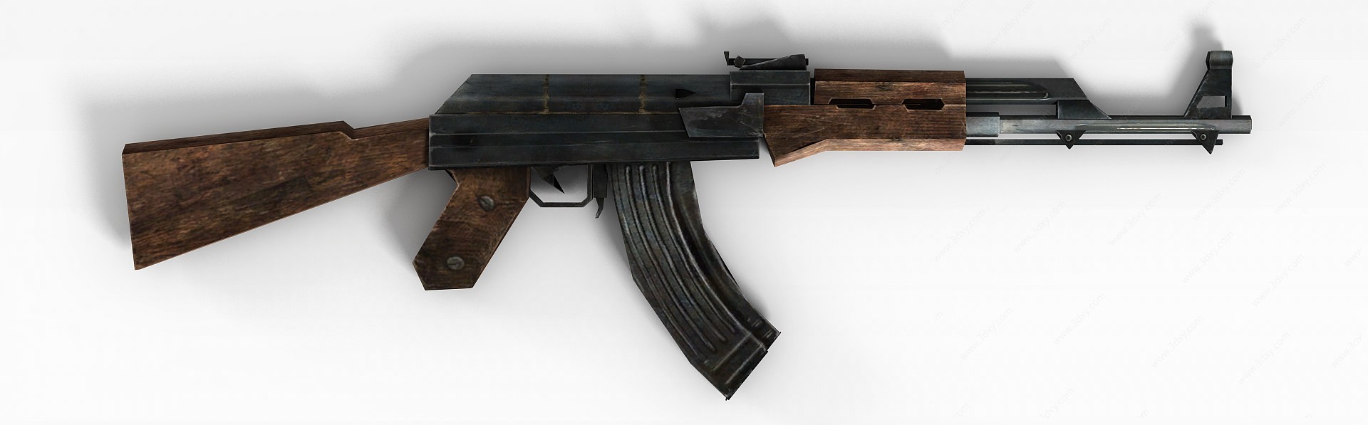 AK-47冲锋枪3D模型