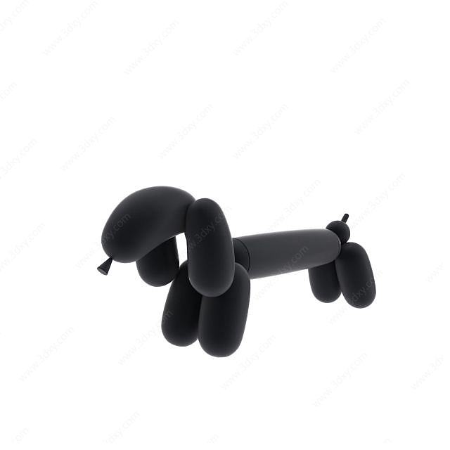 气球狗3D模型