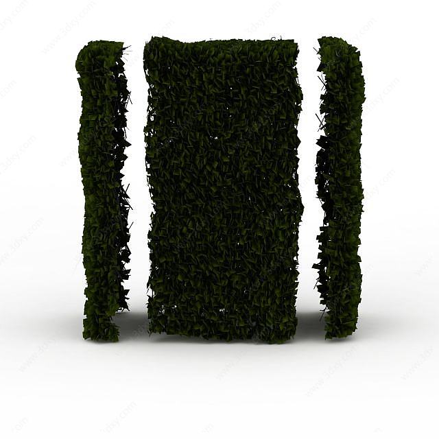 植物绿化墙3D模型
