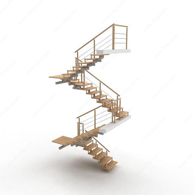 室内家装楼梯3D模型