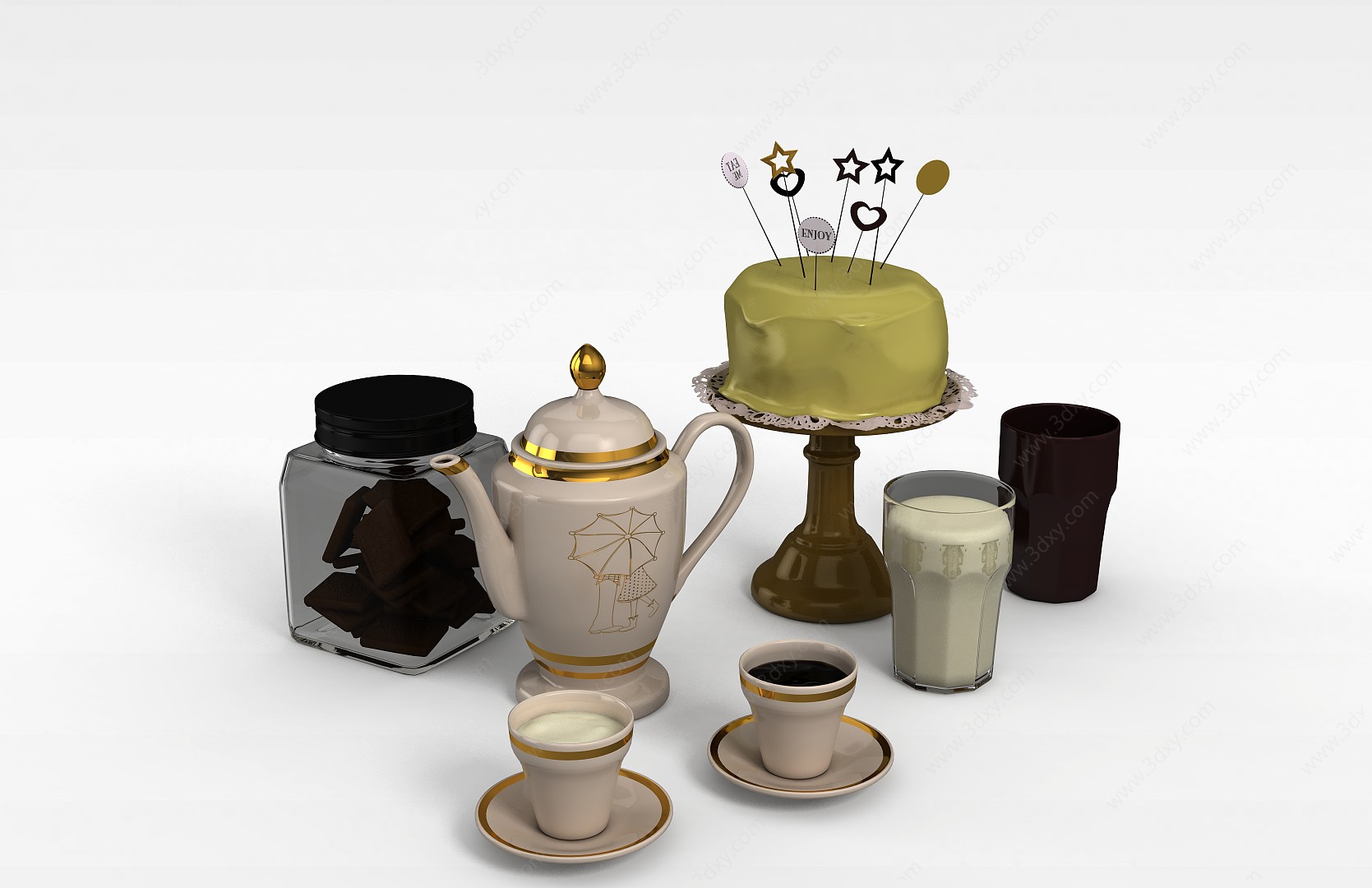 厨房茶壶3D模型