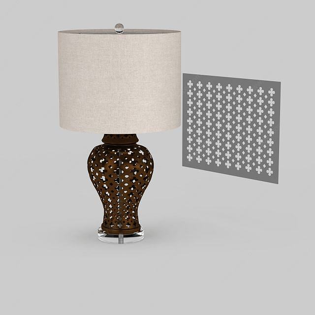 卧室床头台灯3D模型