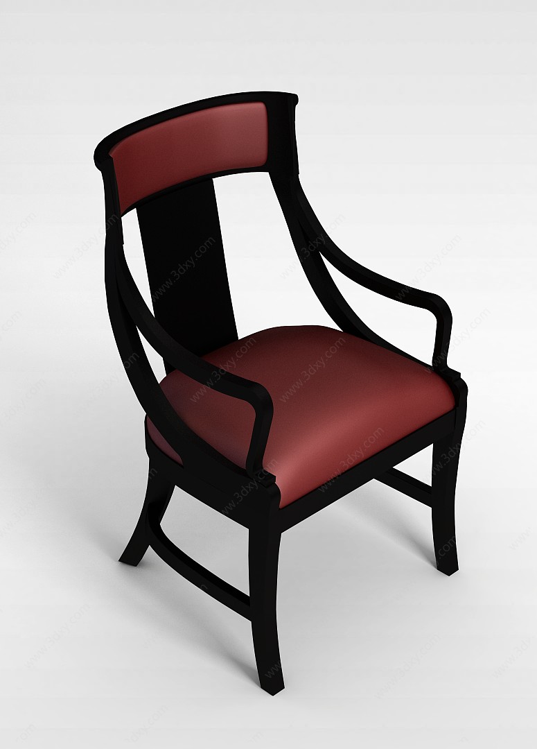 软面时尚餐椅3D模型