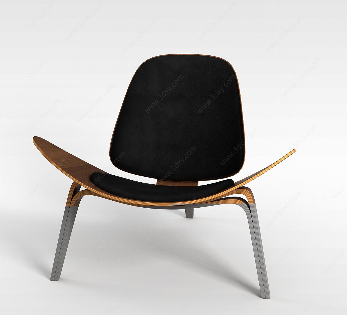 创意木质椅子3D模型