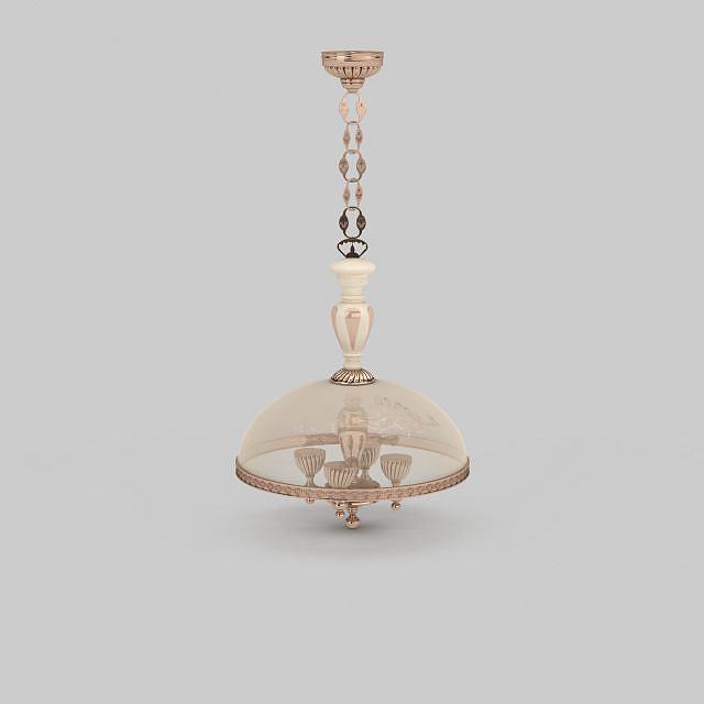 餐厅枝状吊灯3D模型