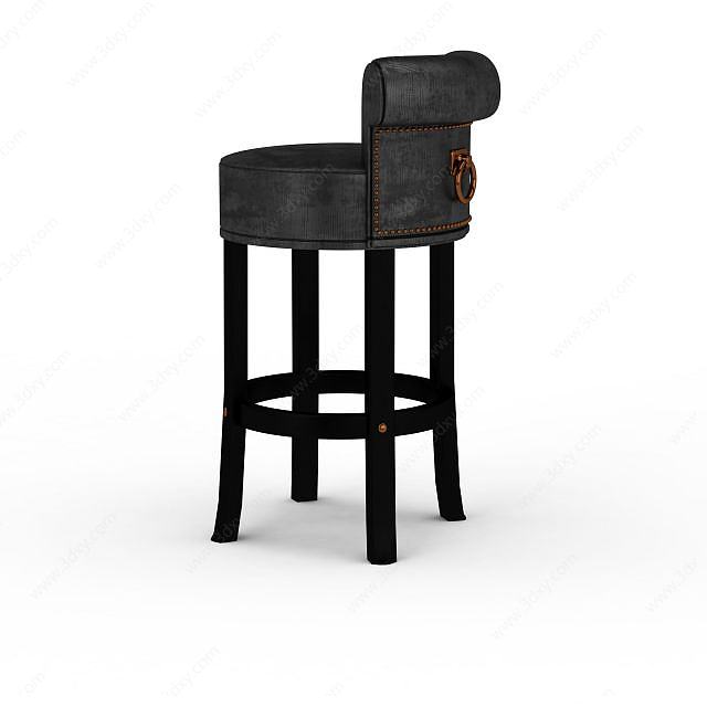 高脚椅3D模型
