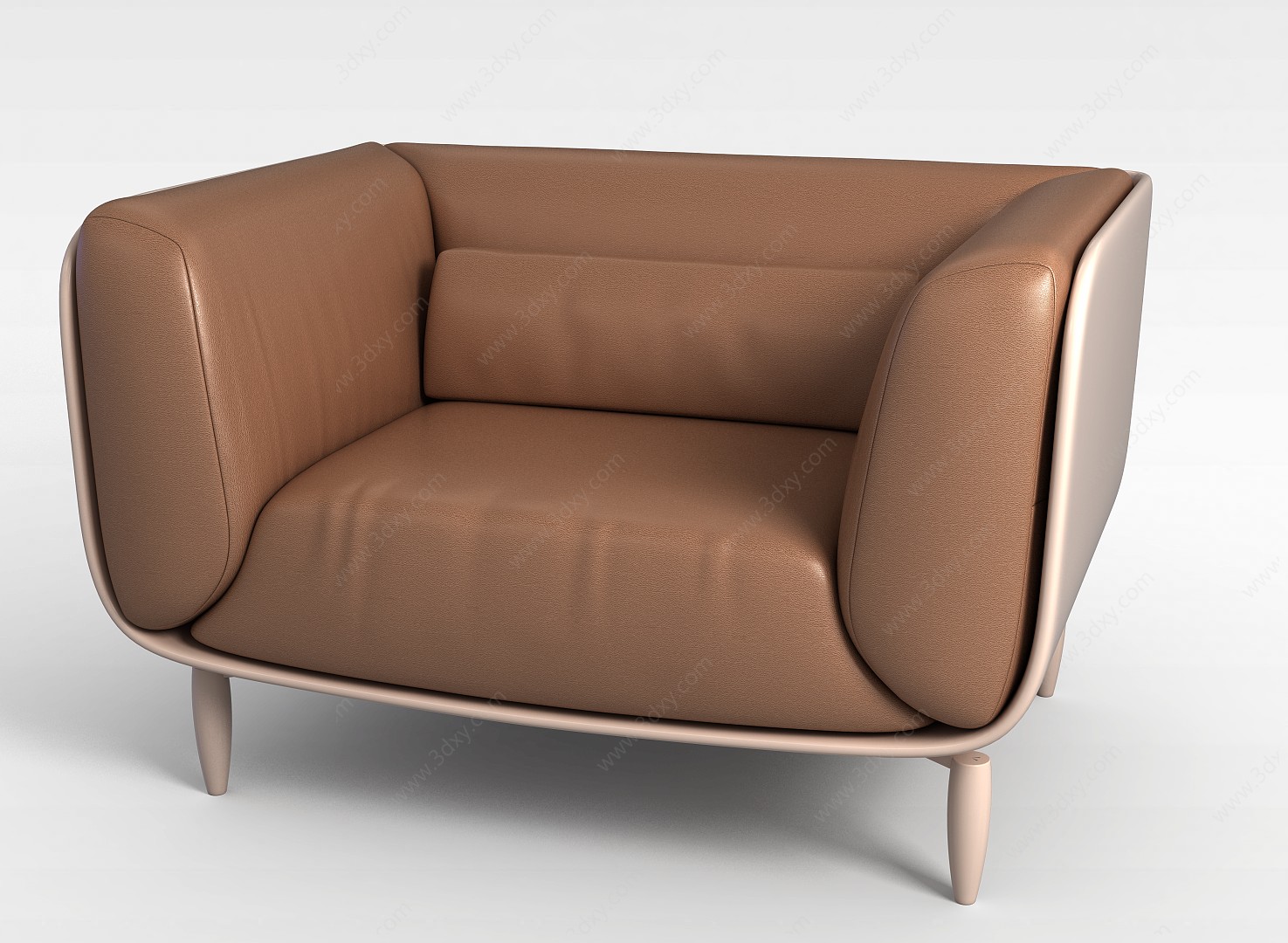 欧式简约沙发3D模型